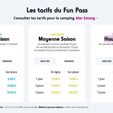 Campingplads Mobil-home 5 Personnes Dans Mar Estang 4 Etoiles Avec Acces A La *